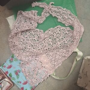 Nude Pink Knit Lace Multi Stylable Accessory